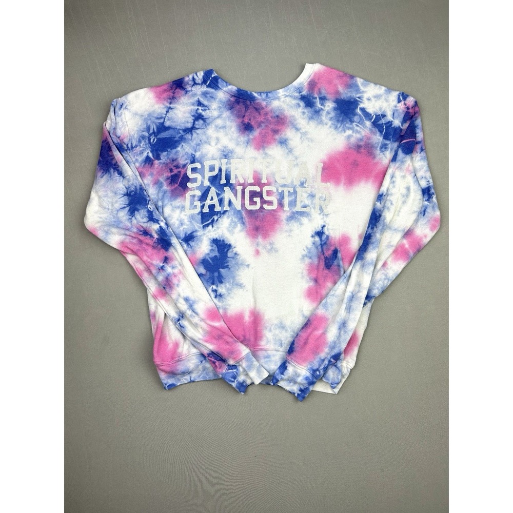 Spiritual Gangster Juniors S Tie Dye Pullover Sweatshirt